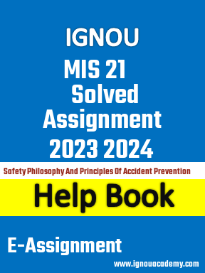 IGNOU MIS 21 Solved Assignment 2023 2024